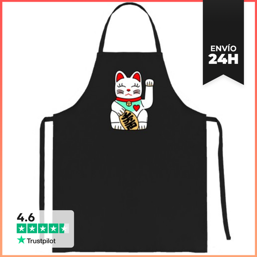 Delantal Cute Maneki Neko LaTostadora - latostadora.com - Modalova