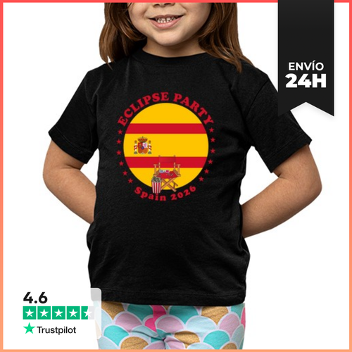Camiseta Clásica Para Niños Fiesta De Eclipse España 2026 Eclipse - latostadora.com - Modalova