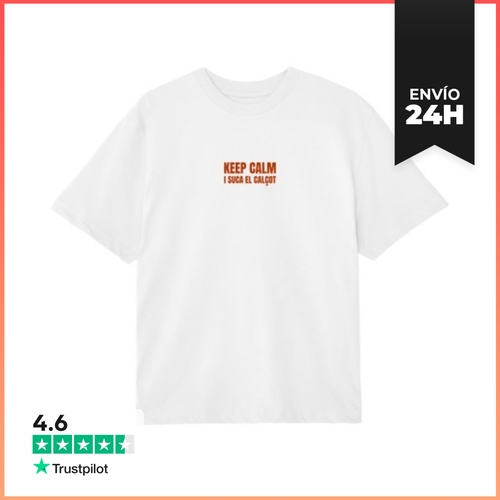 Camiseta Oversize CALÇOTADA - Keep Calm I Suca El Calçot - latostadora.com - Modalova