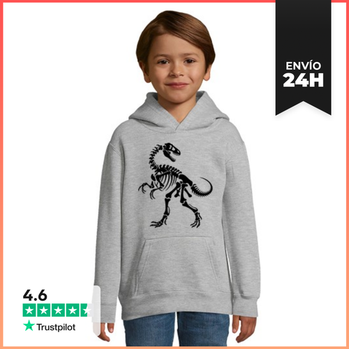 Sudadera Para Niños Con Capucha Esqueleto De Dinosaurio - latostadora.com - Modalova