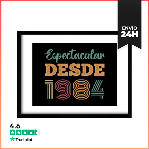 Cuadro Con Marco Horizontal ESPECTACULAR DESDE 1984 LaTostadora - latostadora.com - Modalova