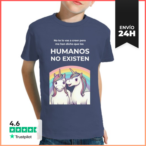 Camiseta Clásica Para Niños Unicornios Los Humanos No Existen - latostadora.com - Modalova