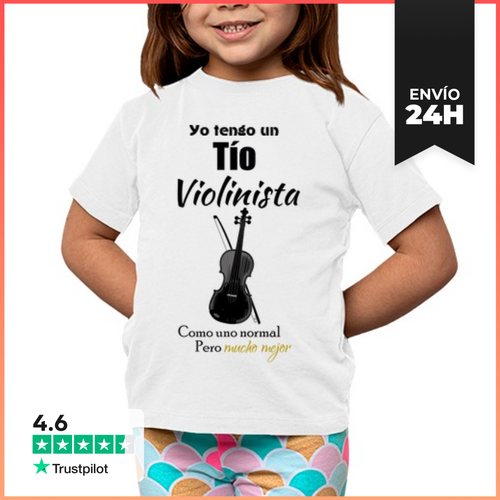 Camiseta Clásica Para Niños Tío Violinista Como Uno Normal Pero - latostadora.com - Modalova