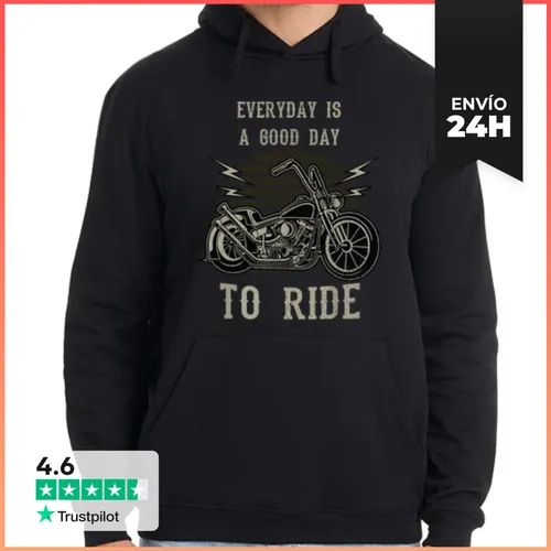 Sudadera Unisex Con Capucha Cada Día Es Un Buen Día Para Montar - latostadora.com - Modalova