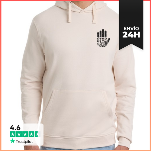 Sudadera Unisex Con Capucha STOP FASCISM BLACK LaTostadora - latostadora.com - Modalova
