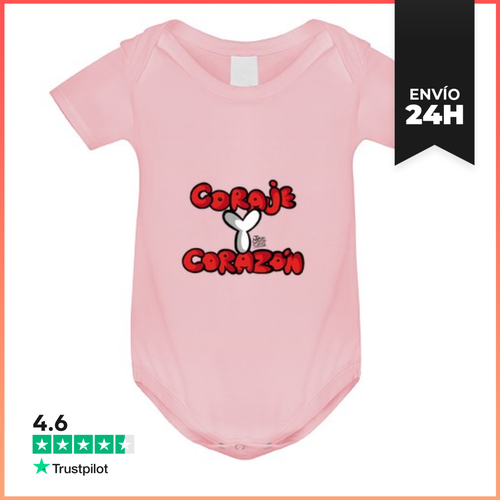 Body Bebé Body Para Bebé Coraje Y Corazón LaTostadora - latostadora.com - Modalova