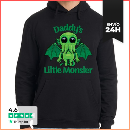 Sudadera Unisex Con Capucha El Pequeño Monstruo De Papá Lindo - latostadora.com - Modalova