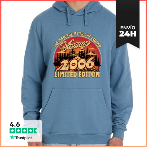 Sudadera Unisex Con Capucha Vintage 2006 Edición Limitada El - latostadora.com - Modalova