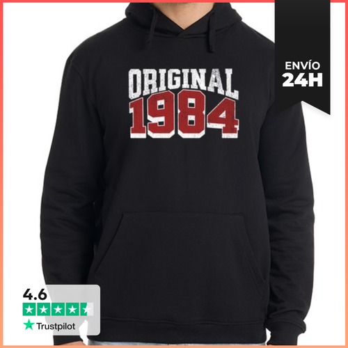 Sudadera Unisex Con Capucha 1984 Año De Nacimiento Original - latostadora.com - Modalova