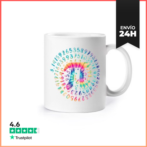 Taza Símbolo Pi Teñido Anudado Y Números Día LaTostadora - latostadora.com - Modalova