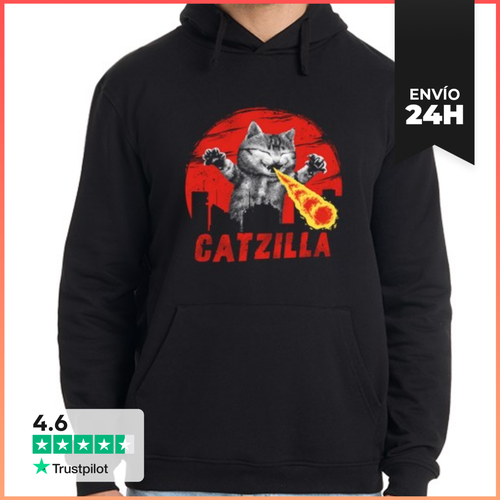 Sudadera Unisex Con Capucha Catzilla LaTostadora - latostadora.com - Modalova