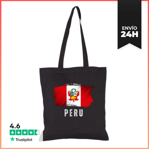 Bolsa De Tela Bandera De Perú Vintage Grunge LaTostadora - latostadora.com - Modalova