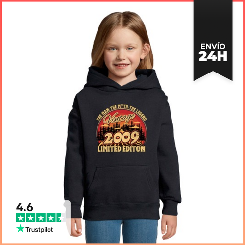 Sudadera Para Niños Con Capucha Vintage 2009 Edición Limitada El - latostadora.com - Modalova
