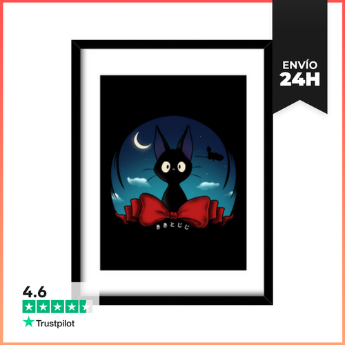 Cuadro Con Marco Vertical The Witch's Familiar LaTostadora - latostadora.com - Modalova