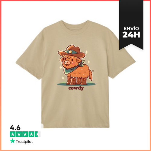 Camiseta Oversize Howdy Cowdy - Camisa Extragrande LaTostadora - latostadora.com - Modalova