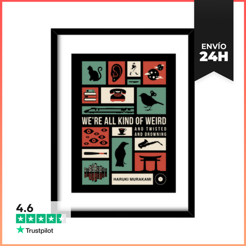 Cuadro Con Marco Vertical MURAKAMI LaTostadora - latostadora.com - Modalova