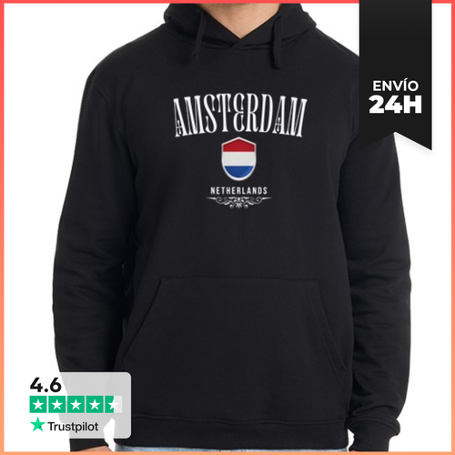 Sudadera Unisex Con Capucha Amo Amsterdam, Recuerdo De Amsterdam - latostadora.com - Modalova