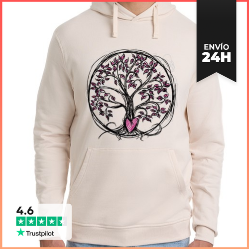 Sudadera Unisex Con Capucha -El Árbol De La Vida- LaTostadora - latostadora.com - Modalova