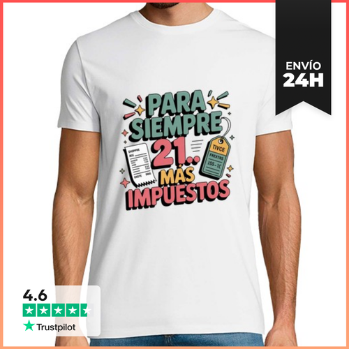 Camiseta Hombre Clásica Para Siempre 21 LaTostadora - latostadora.com - Modalova