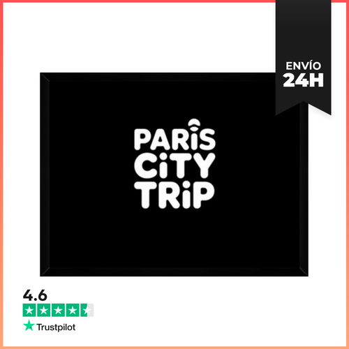 Cuadro Con Marco Horizontal Viaje A La Ciudad De París Francia - latostadora.com - Modalova