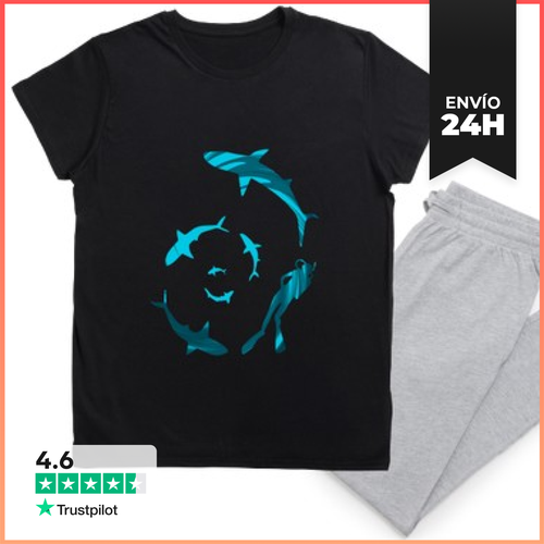 Pijama Nadar Con Tiburones LaTostadora - latostadora.com - Modalova