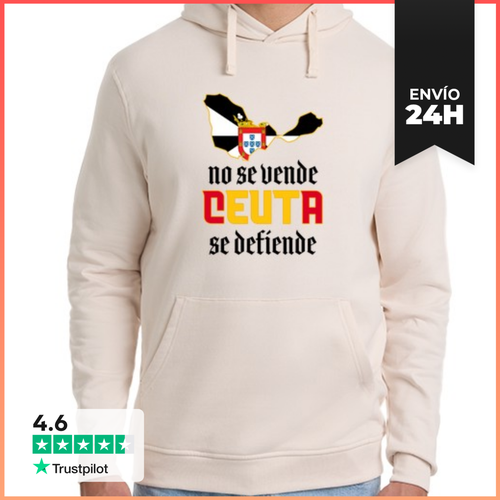 Sudadera Unisex Con Capucha Ceuta No Se Rinde Ceuta Se Defiende - latostadora.com - Modalova