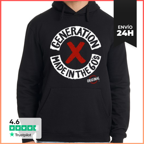 Sudadera Unisex Con Capucha Generation X. Made In The 60 S - latostadora.com - Modalova