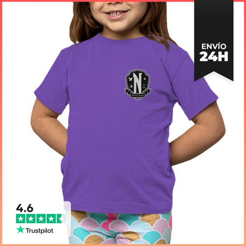 Camiseta Clásica Para Niños Nevermore Academy LaTostadora - latostadora.com - Modalova