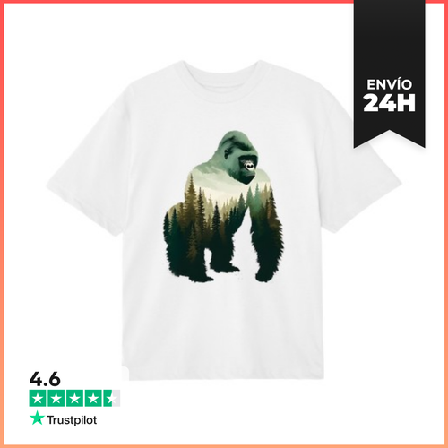 Camiseta Oversize GORILA BOSQUE LaTostadora - latostadora.com - Modalova