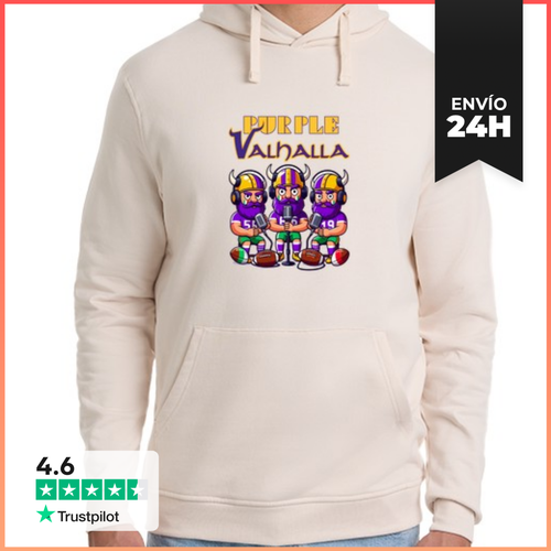 Sudadera Unisex Con Capucha Sudadera Valhalla Morada LaTostadora - latostadora.com - Modalova