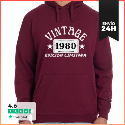 Sudadera Unisex Con Capucha Vintage 1980 Edición Limitada Regalo - latostadora.com - Modalova