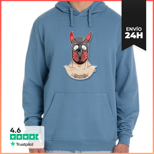 Sudadera Unisex Con Capucha Puppy Masc Roja. Sudadera Capucha - latostadora.com - Modalova