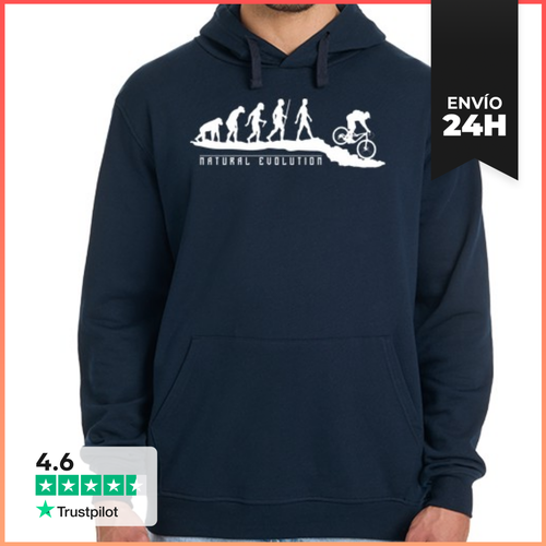 Sudadera Unisex Con Capucha Natural Evolution Mountainbike - latostadora.com - Modalova