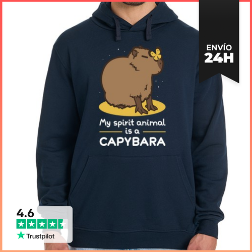 Sudadera Unisex Con Capucha My Spirit Animal Is A Capybara - latostadora.com - Modalova