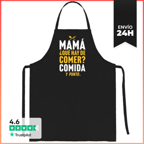 Delantal Mamá Qué Hay De Comer Comida... LaTostadora - latostadora.com - Modalova
