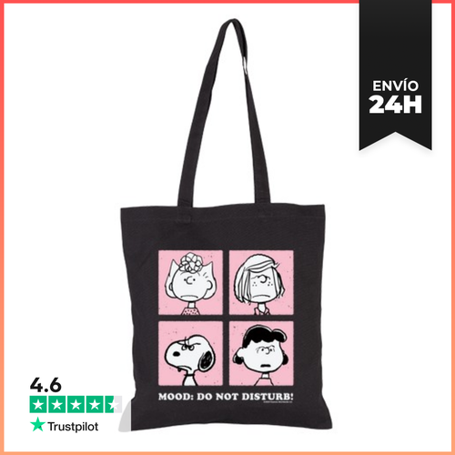 Bolsa De Tela Peanuts Mood Do Not Disturb LaTostadora - latostadora.com - Modalova