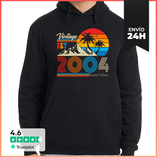 Sudadera Unisex Con Capucha Vintage 2004 Estilo Retro Palmeras - latostadora.com - Modalova