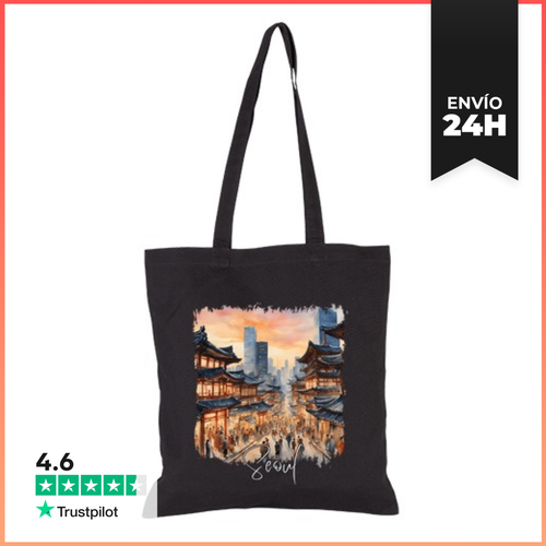 Bolsa De Tela Acuarela De Seúl, Seúl Corea Del Sur LaTostadora - latostadora.com - Modalova