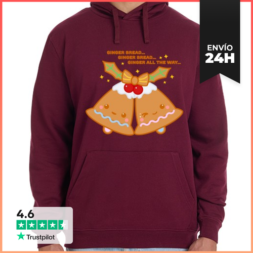 Sudadera Unisex Con Capucha GingerBread LaTostadora - latostadora.com - Modalova