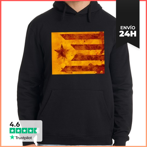 Sudadera Unisex Con Capucha Samarreta Estelada - Independencia - latostadora.com - Modalova