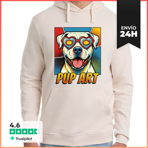 Sudadera Unisex Con Capucha Perro Argentino Pop Art Retro - latostadora.com - Modalova