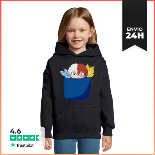 Sudadera Para Niños Con Capucha My Half N Half Hero - Pocket - latostadora.com - Modalova