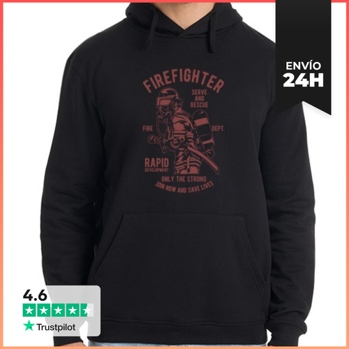 Sudadera Unisex Con Capucha Firefighter LaTostadora - latostadora.com - Modalova