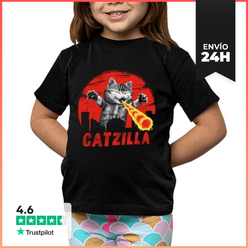 Camiseta Clásica Para Niños Catzilla LaTostadora - latostadora.com - Modalova