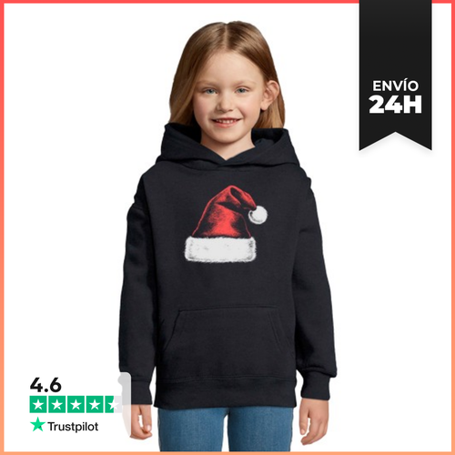 Sudadera Para Niños Con Capucha Gorro Navideño Rojo LaTostadora - latostadora.com - Modalova