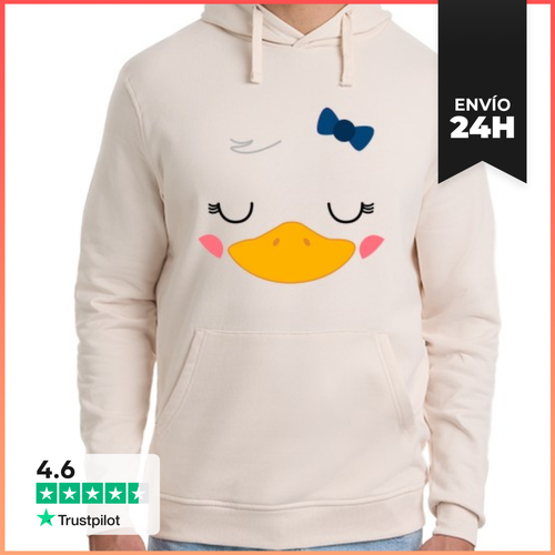 Sudadera Unisex Con Capucha Pato Chica LaTostadora - latostadora.com - Modalova