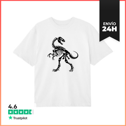 Camiseta Oversize Esqueleto De Dinosaurio LaTostadora - latostadora.com - Modalova