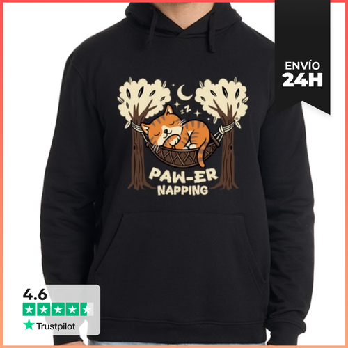 Sudadera Unisex Con Capucha Paw-er Napping LaTostadora - latostadora.com - Modalova