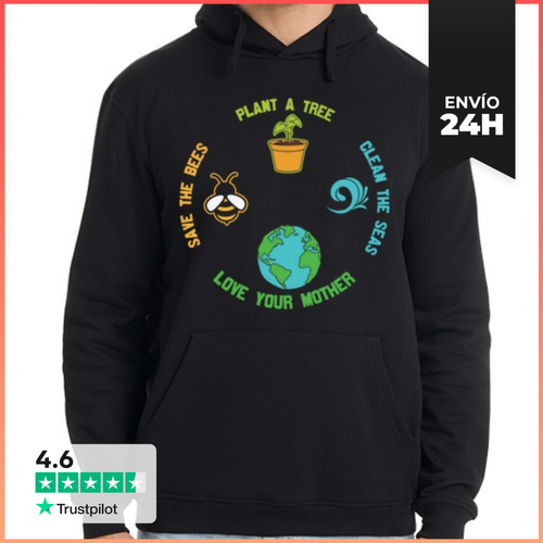 Sudadera Unisex Con Capucha Salvar El Medio Ambiente LaTostadora - latostadora.com - Modalova