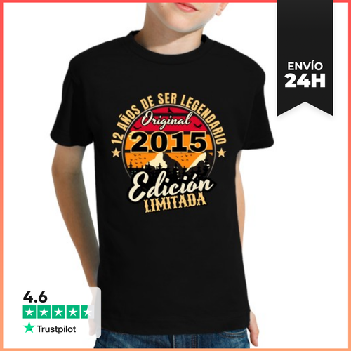 Camiseta Clásica Para Niños 12 Años De Ser Legendario 2015 - latostadora.com - Modalova